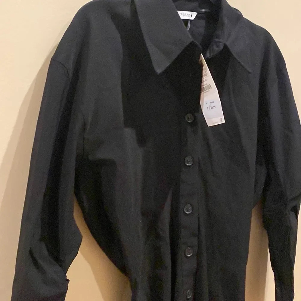 Zara MIDI SHIRT DRESS - Picture 7 of 9